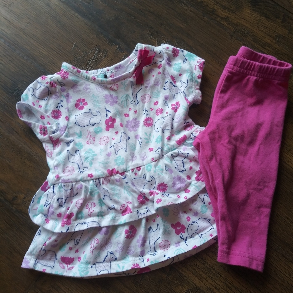 Carter's 2 piece baby girls matching set